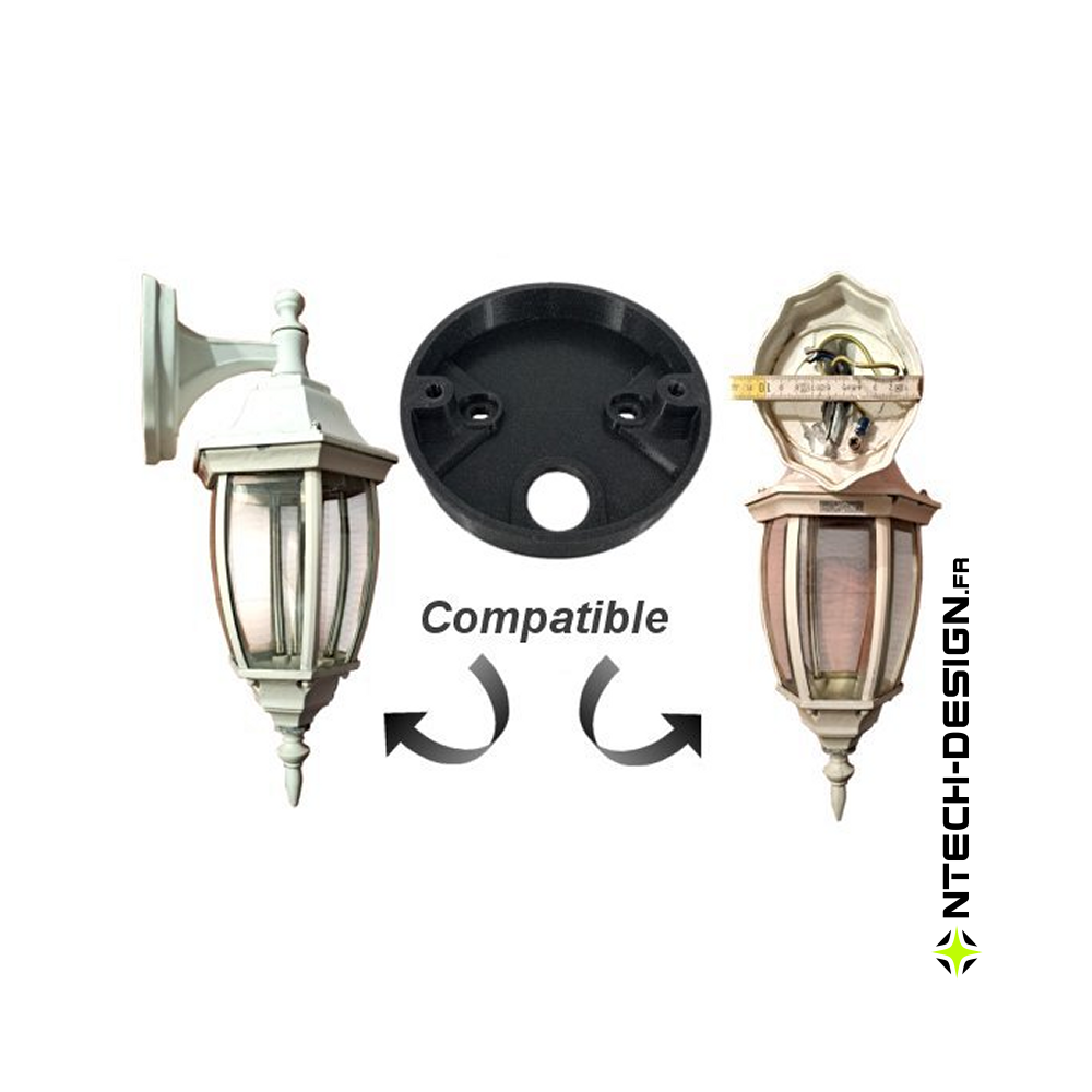 Reinforced support for outdoor wall light NAVEDO EGLO (Ø96mm - H 18mm)